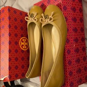 Tory Burch Tan Ballet Flats